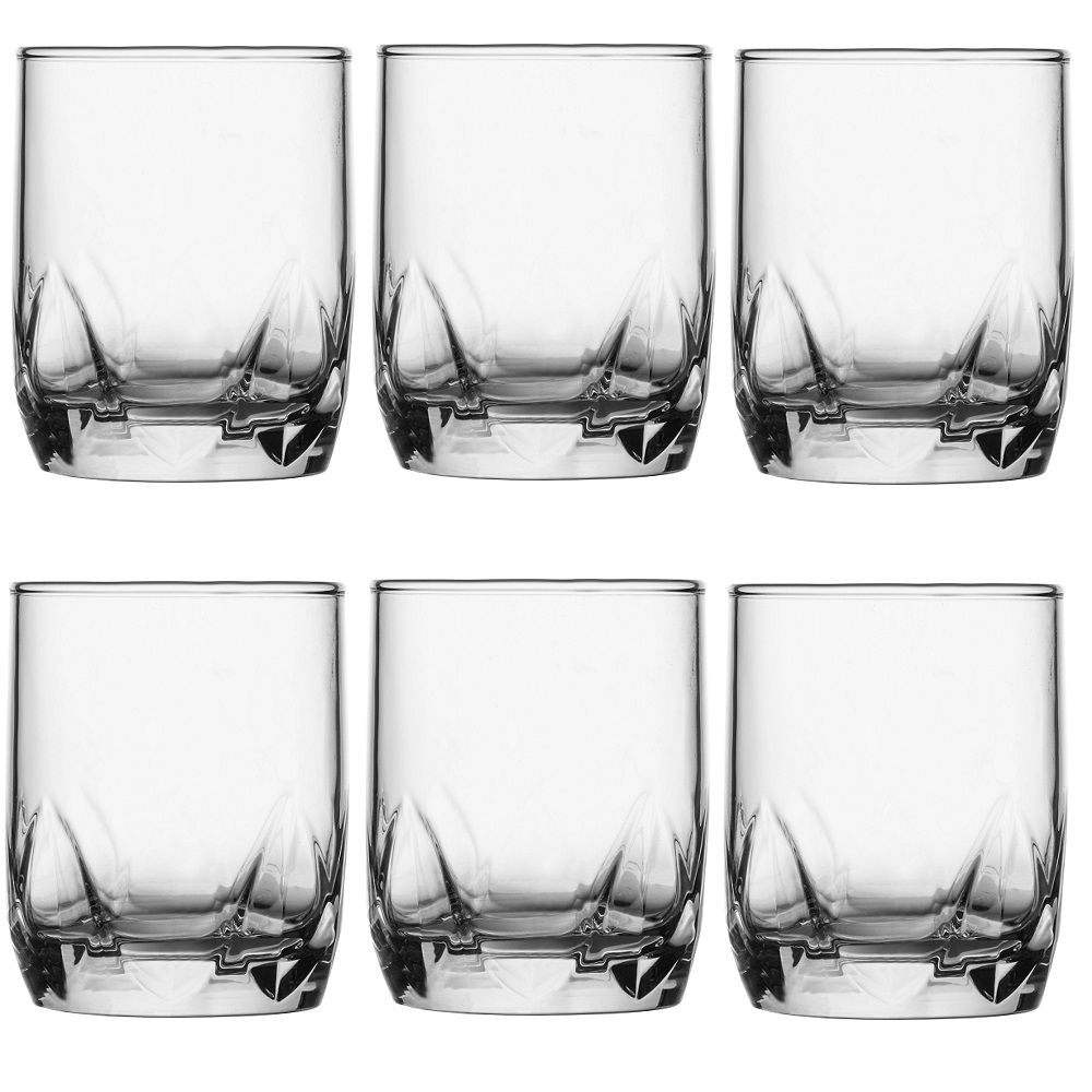 Ποτήρι Whisky Γυάλινο Διάφανο 300ml Ø7,4xH9,5cm Σετ 6 τμχ Sitia Uniglass 93810 - 