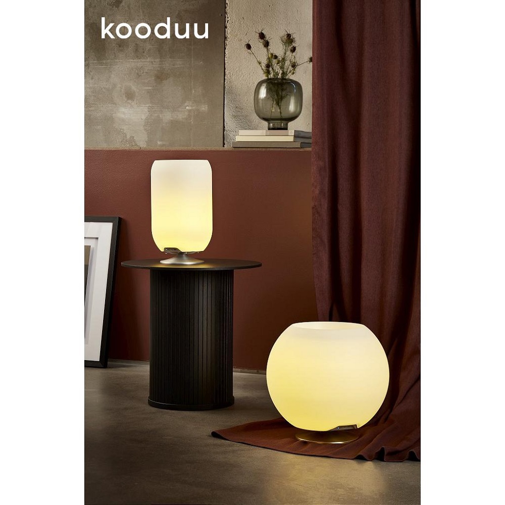 Σαμπανιέρα/Φωτιστικό Led & Ηχείο Bluetooth Φ38xH31cm PE/Inox Sphere Brass KOSPHEREBRASS Kooduu - 4