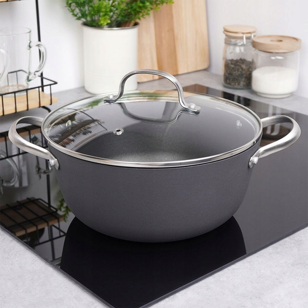 Κατσαρόλα Μαντεμένια 4Lt Φ24cm Αντικολλητική Atlas Nava 10-205-060 - 5