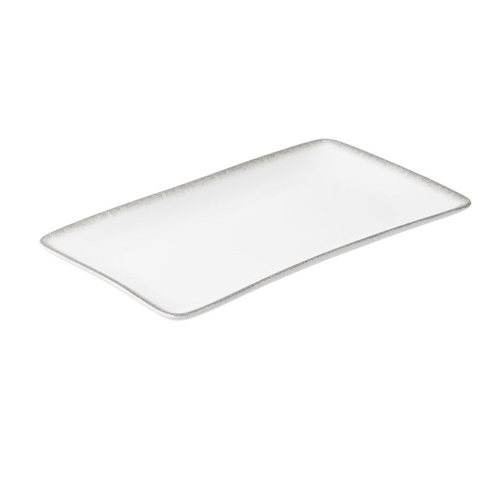 Πιατέλα Ορθογώνια Πορσελάνης 31x21cm Άσπρο Pearl εstia Home Art 07-15435 - 2