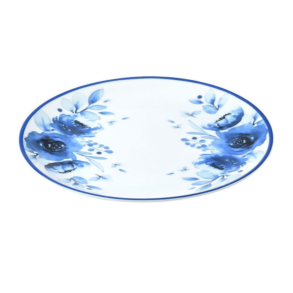 Πιάτο Ρηχό Πορσελάνης Φ27cm Blue Rose εstia Home Art  07-16098 - 2