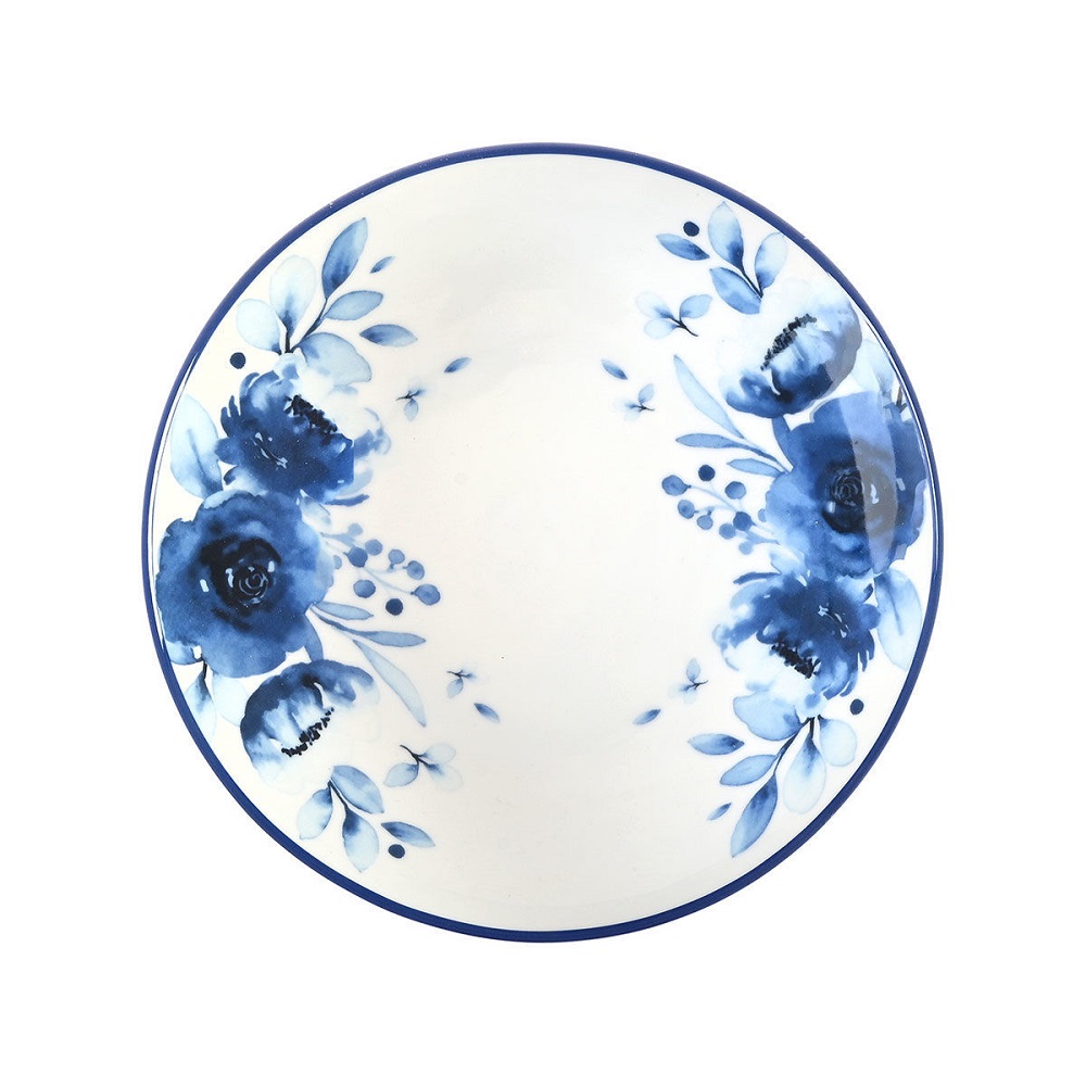 Πιάτο Βαθύ Πορσελάνης Φ23cm Blue Rose εstia Home Art  07-16104 - 1