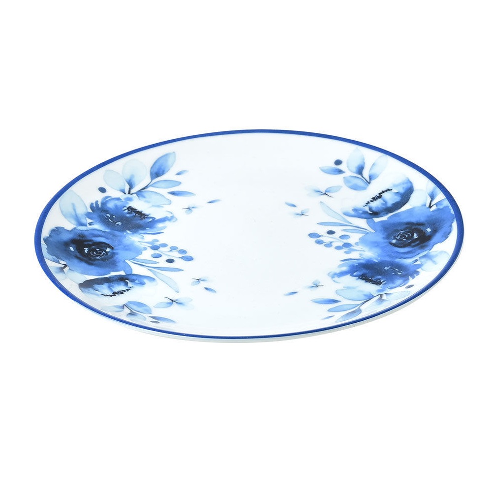 Πιάτο Ρηχό Πορσελάνης Φ20cm Blue Rose εstia Home Art  07-16111 - 2