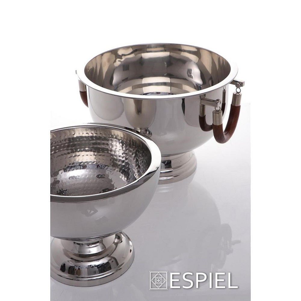Σαμπανιέρα Ανοξείδωτη Με Πόδι Φ30xH23cm Espiel GET106 - 2