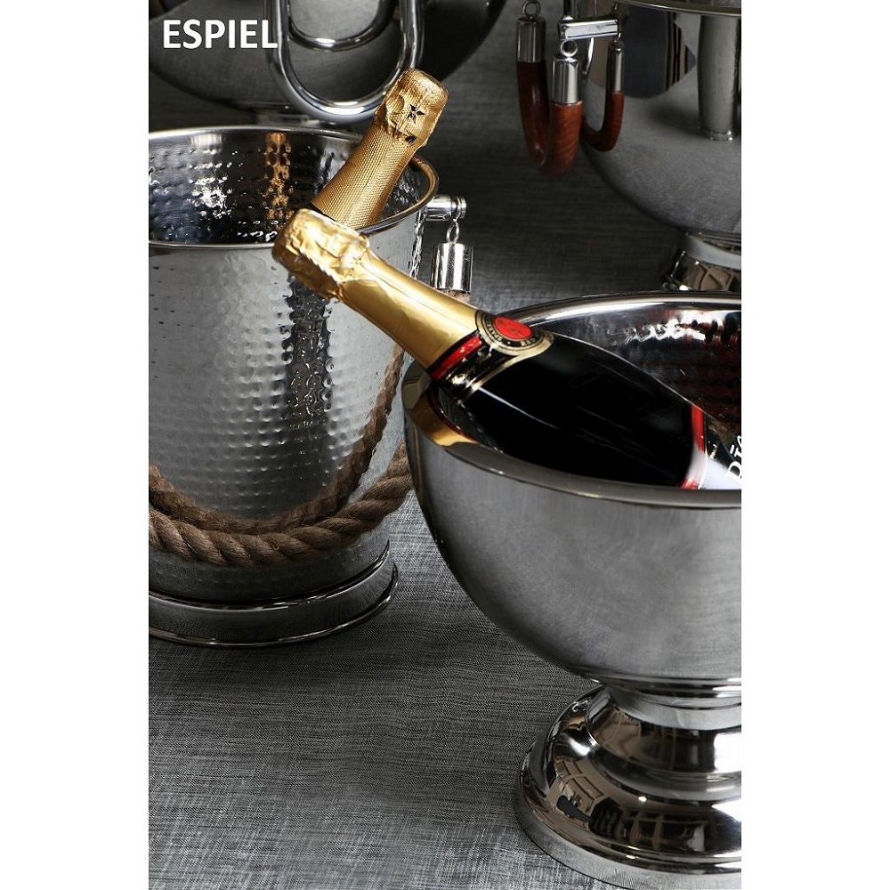 Σαμπανιέρα Ανοξείδωτη Με Πόδι Φ30xH23cm Espiel GET106 - 3