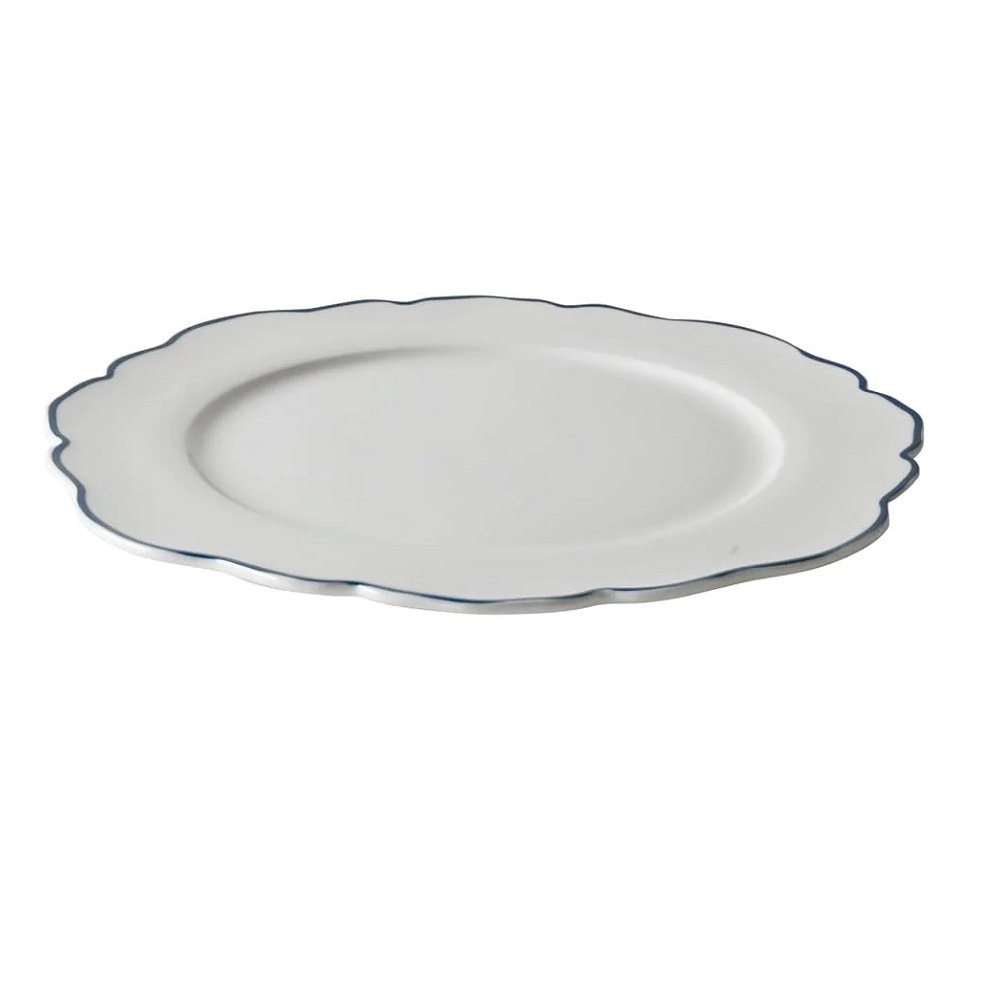 Πιάτο Ρηχό Irregular Πορσελάνης Φ24,5cm Blueprint Laura Ashley LA183114 - 2