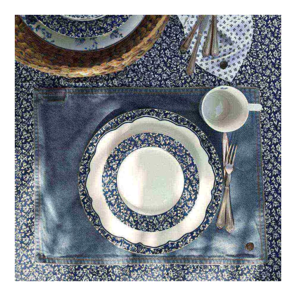 Πιάτο Ρηχό Irregular Πορσελάνης Φ24,5cm Blueprint Laura Ashley LA183114 - 3