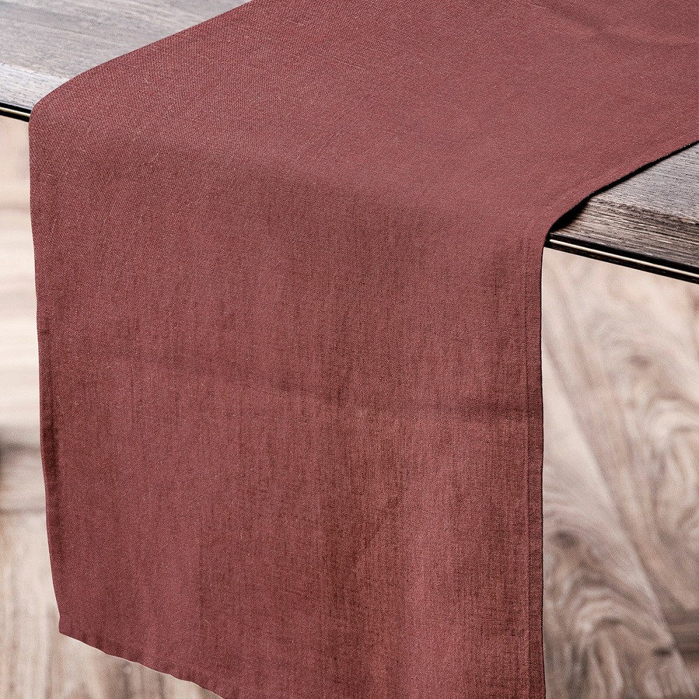 Runner Διπλής Όψης 150x40cm Daniela Oxblood Red Kitchen Linen Laura Ashley LA183243 - 2