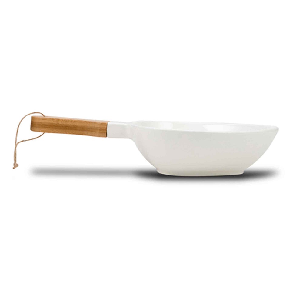 Σαλατιέρα Πορσελάνης 800ml Με χερούλι Bamboo 33cm Terrestrial Nava 10-263-021 - 2
