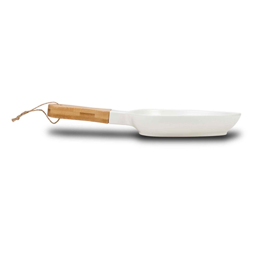 Πιατέλα Πορσελάνης Άσπρη 200ml 32x15cm Με Χερούλι Bamboo Terrestrial Nava 10-263-045 - 3