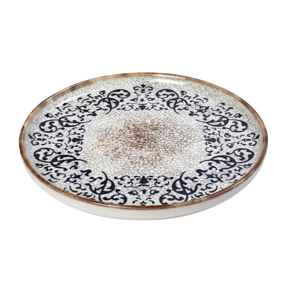 Πιάτο Ρηχό Step Στρογγυλό Πορσελάνης Φ26,5xH1,5cm Mosaico Espiel KNJ131K6 - 2
