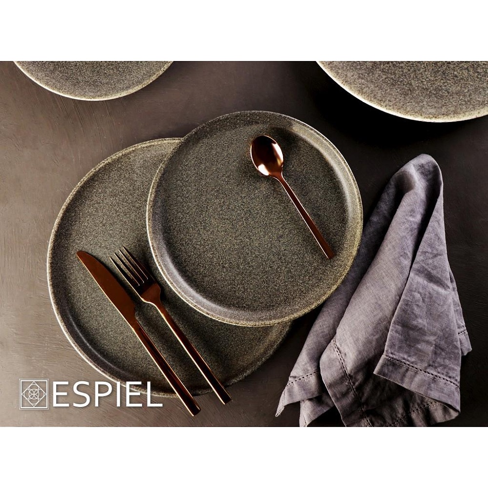 Πιάτο Ρηχό Στρογγυλό Πορσελάνης Φ21xH2,5cm Stardust Espiel KNQ106K6 - 3