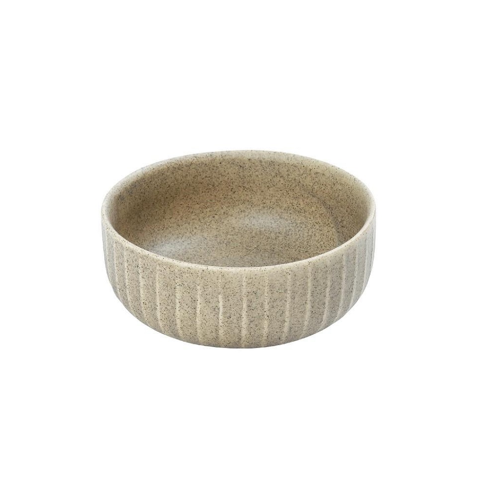 Μπολ Στρογγυλό Πορσελάνης Μπέζ Ματ Φ13,5xH5,5cm Gobi Sand Espiel OW2004K6 - 1