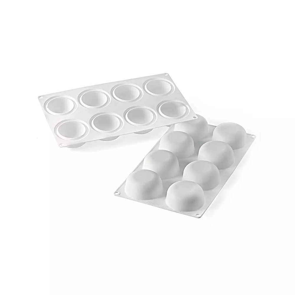 Φόρμα Σιλικόνης Platinum 8 Θέσεων Ø65x30mm 85ml Stone 85 Silikomart 36.163.87.0065 - 