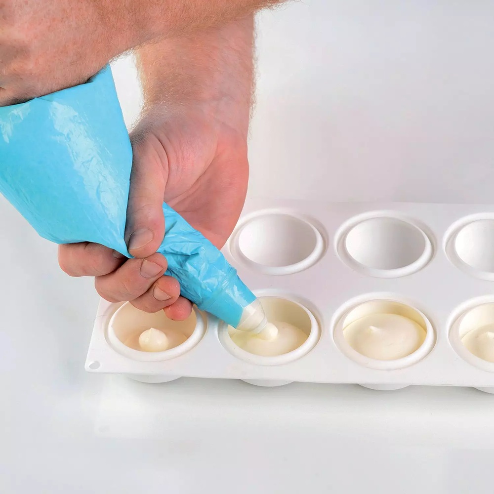 Φόρμα Σιλικόνης Platinum 8 Θέσεων Ø65x30mm 85ml Stone 85 Silikomart 36.163.87.0065 - 3