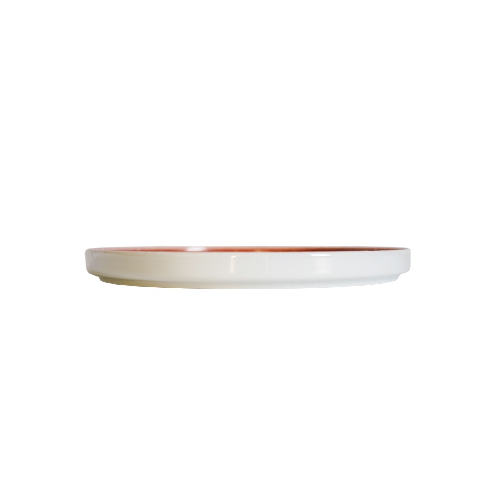 Πιάτο Πορσελάνης Elipse Rosa Ø25x2,6cm Ροζ Ρουστίκ για Επαγγελματική Χρήση Novatex 06-391 - 2