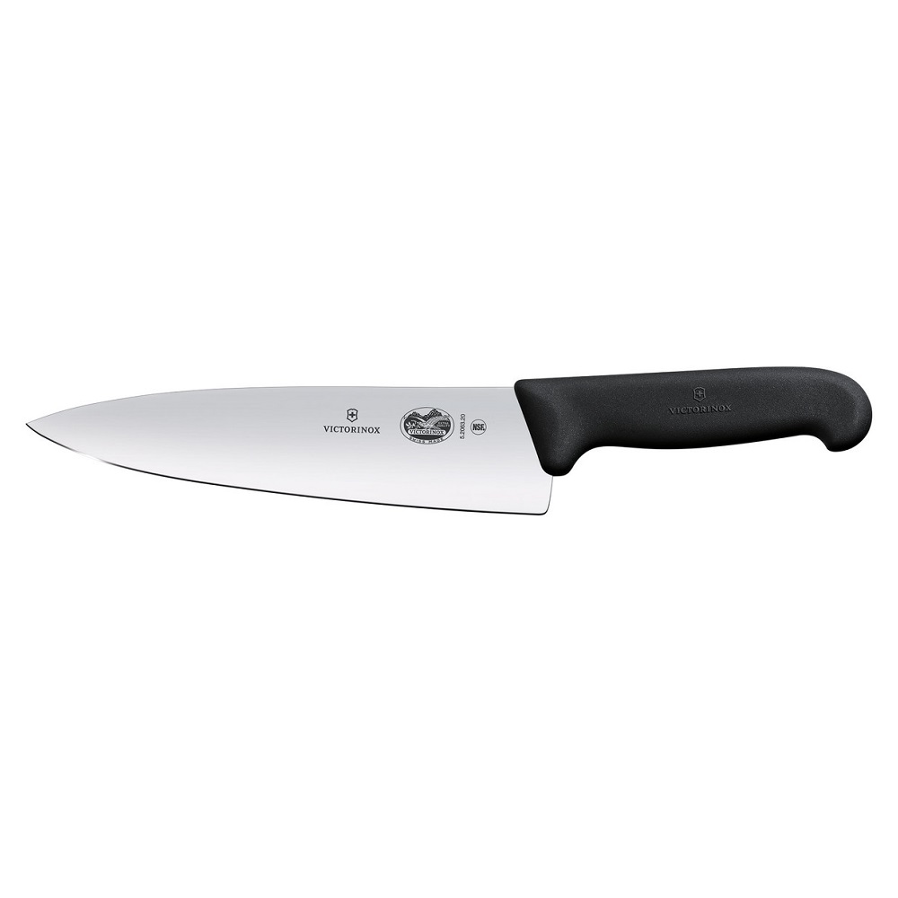 Μαχαίρι Chef 20cm Ανοξείδωτο Μαύρη Λαβή Fibrox Victorinox 5.2063.20 - 