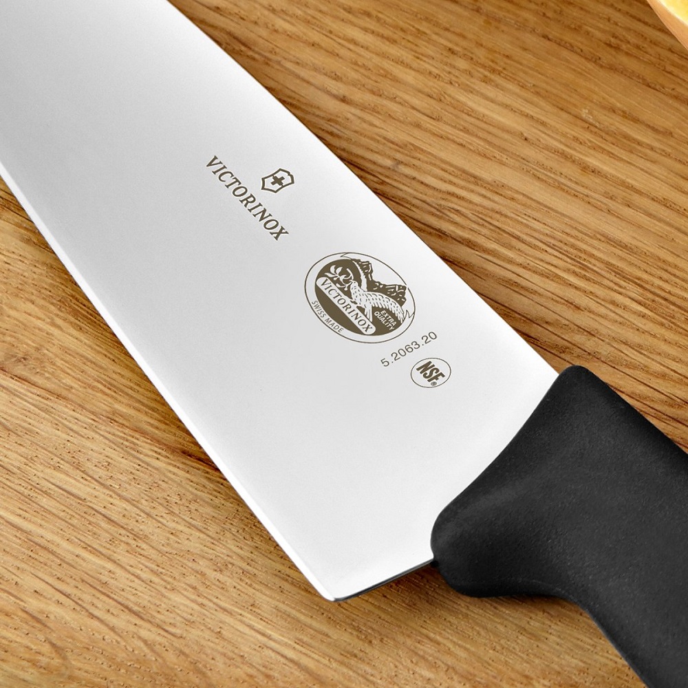 Μαχαίρι Chef 20cm Ανοξείδωτο Μαύρη Λαβή Fibrox Victorinox 5.2063.20 - 3
