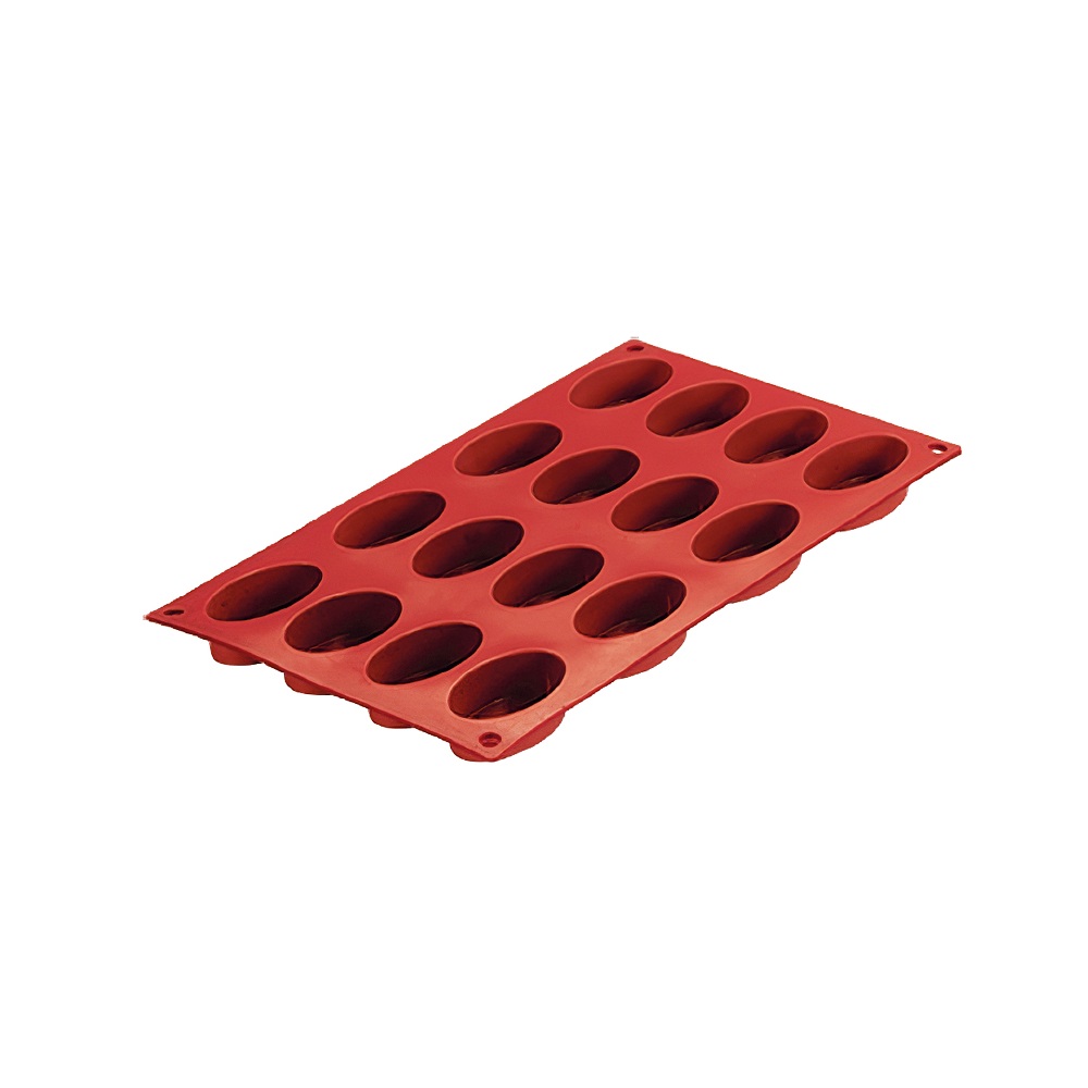 Καλούπι Ζαχαροπλαστικής Σιλικόνης 16 Θέσεων Οβάλ 30×17.5×2cm Novatex 10-253