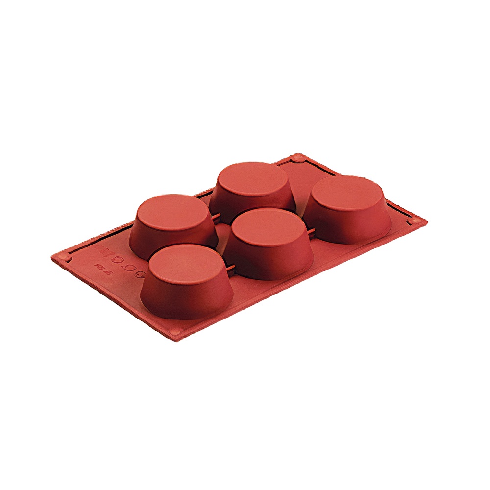 Καλούπι Ζαχαροπλαστικής Σιλικόνης 5 Θέσεων Στρογγυλό 30×17.5×1.4cm Novatex 10-259