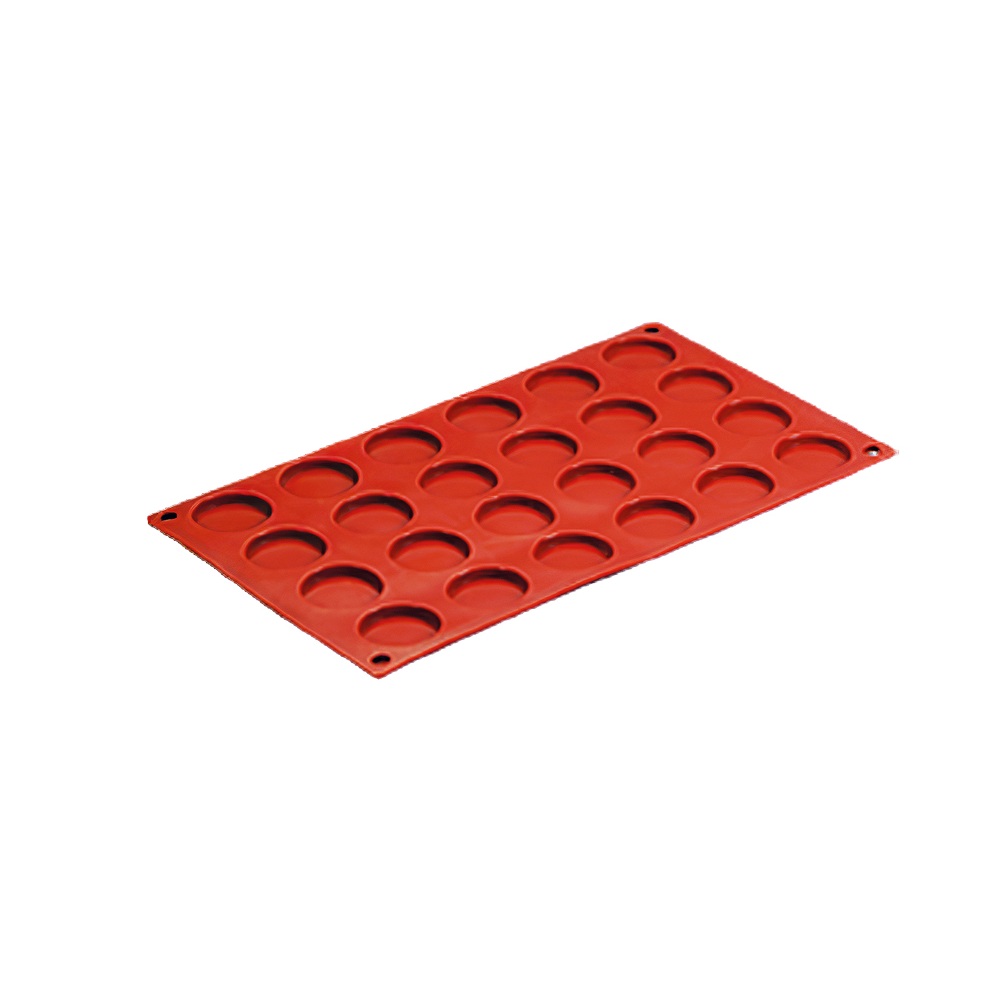 Καλούπι Ζαχαροπλαστικής Σιλικόνης 24 Θέσεων Στρογγυλό 30×17.5×0.5cm Novatex 10-265