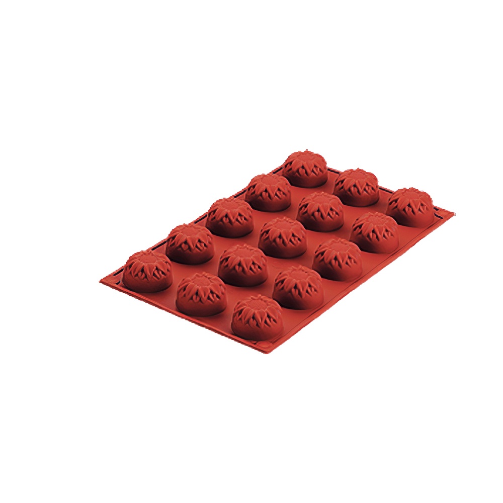 Καλούπι Ζαχαροπλαστικής Σιλικόνης 15 Θέσεων 23ml Στρογγυλό 30×17.5×2cm Novatex 10-286