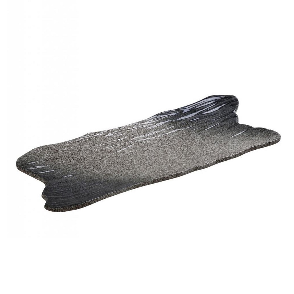 Πιατέλα Stoneware Ορθογώνια Γκρί 38x14,5xH3cm Kenya Espiel GMT230K2 - 1