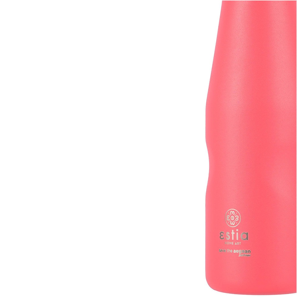 Μπουκάλι Ισοθερμικό Fusion Coral Διπλού Τοιχώματος 750ml Ανοξείδωτο 18/8 Save the Aegean εstia Home Art 01-16586 - 3