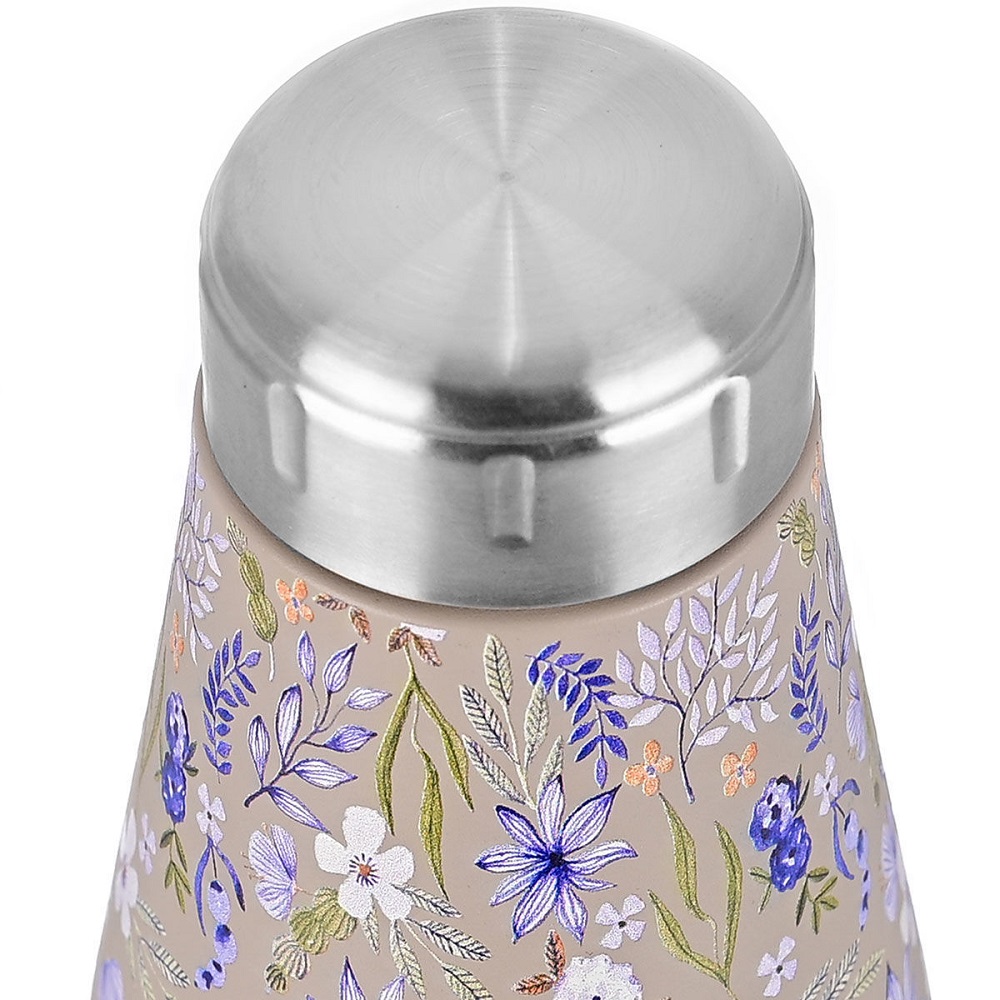 Μπουκάλι Ισοθερμικό Symphony Taupe Διπλού Τοιχώματος 500ml Ανοξείδωτο 18/8 Save the Aegean εstia Home Art 01-16678 - 4