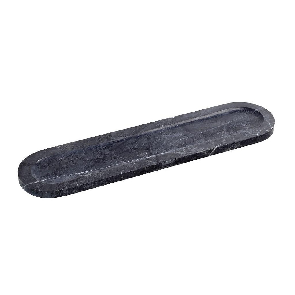 Πιατέλα Από Μάρμαρο Ορθογώνια Μαύρη 30x7xH1cm Espiel FAV231 - 