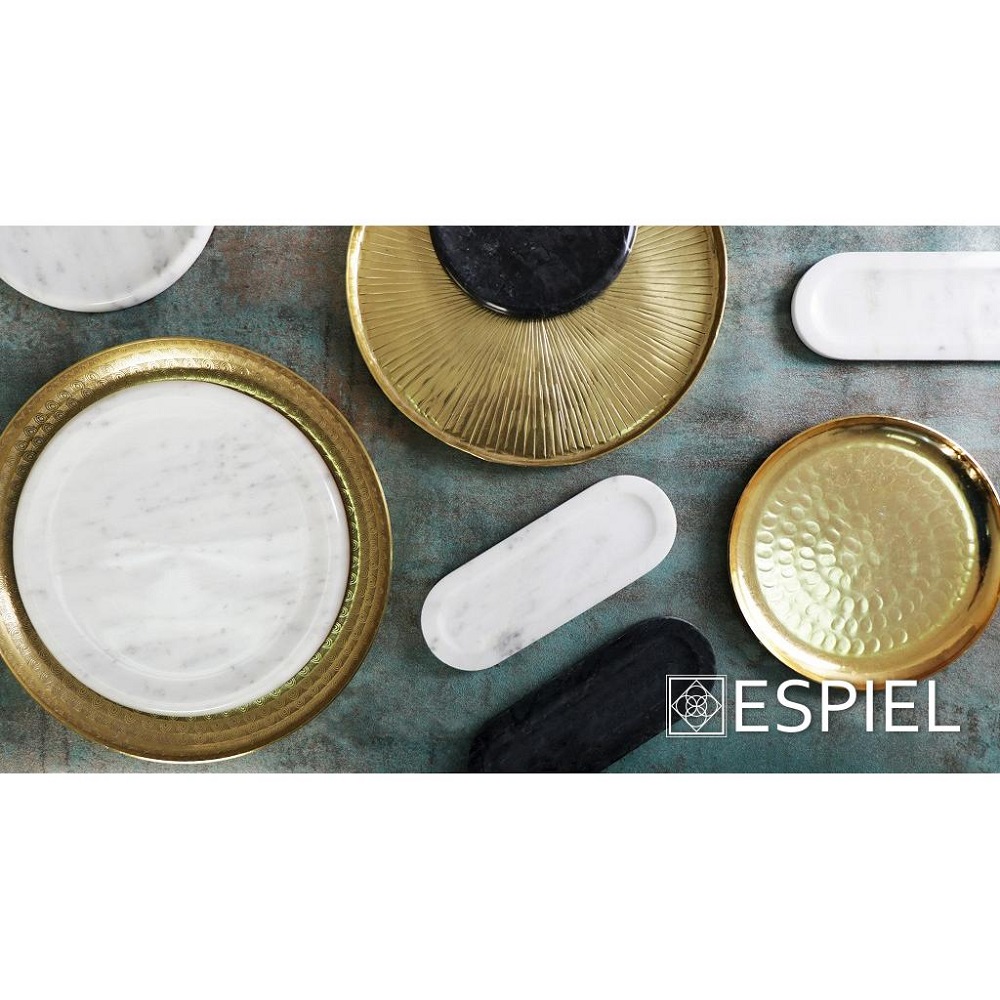 Πιατέλα Από Μάρμαρο Ορθογώνια Λευκή 25x9xH1cm Espiel FAV235 - 3