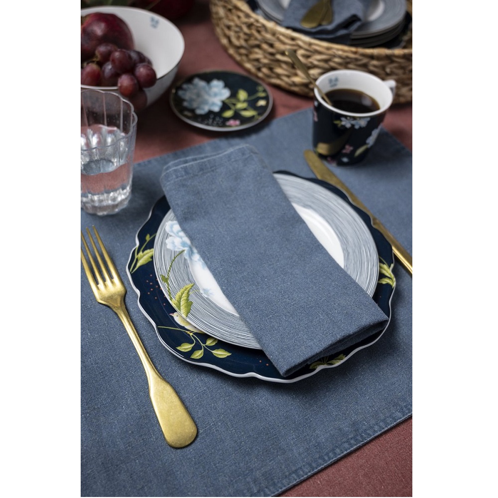 Πετσέτα Φαγητού 45x45cm Wild Clematis Blue Kitchen Linen Laura Ashley LA183160 - 4