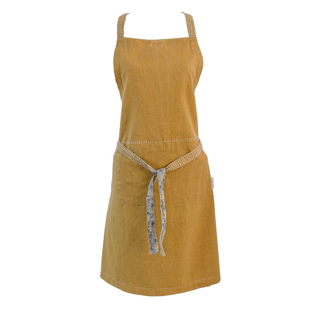Ποδιά Κουζίνας 85x78cm Βαμβακερή Daniela Oil Solid Yellow Kitchen Linen Laura Ashley LA183134 - 