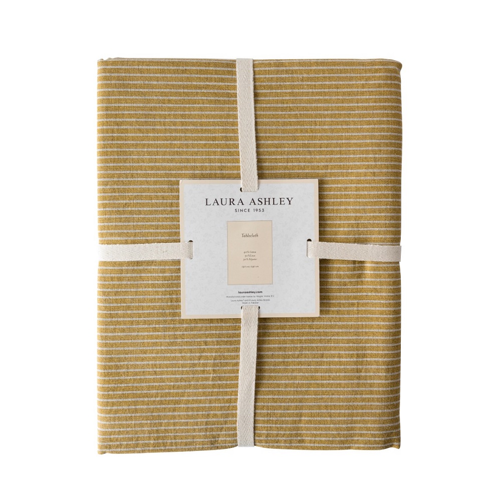 Τραπεζομάντηλο 240x140cm Daniela Oil Solid Yellow Kitchen Linen Laura Ashley LA183143 - 