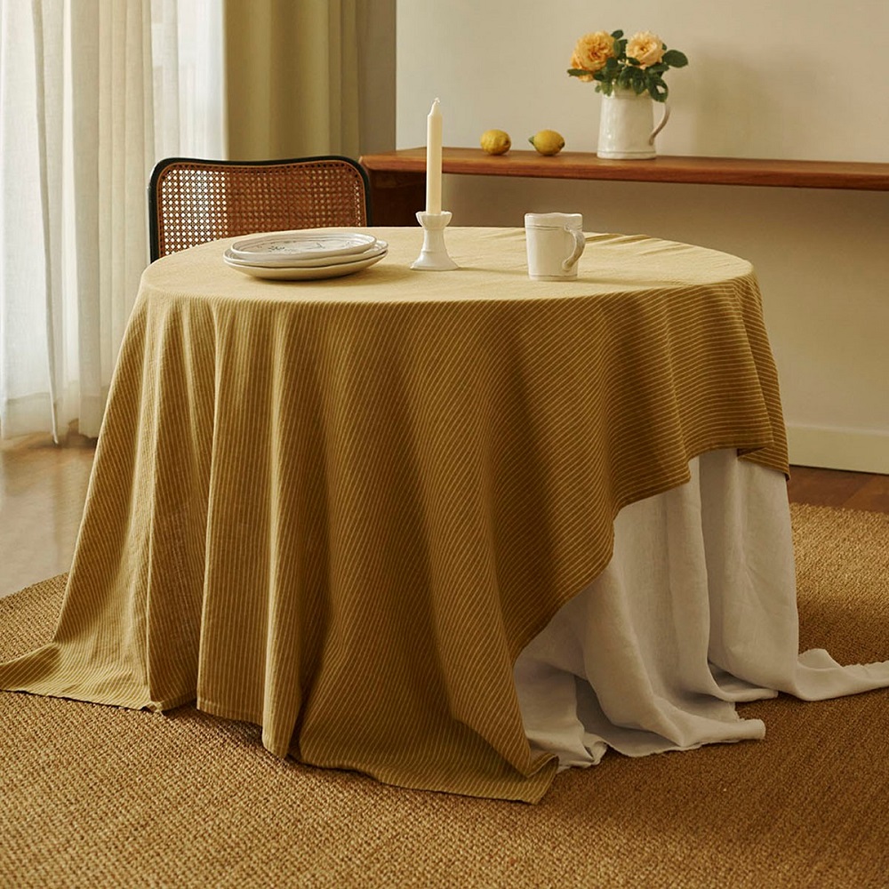 Τραπεζομάντηλο 240x140cm Daniela Oil Solid Yellow Kitchen Linen Laura Ashley LA183143 - 5