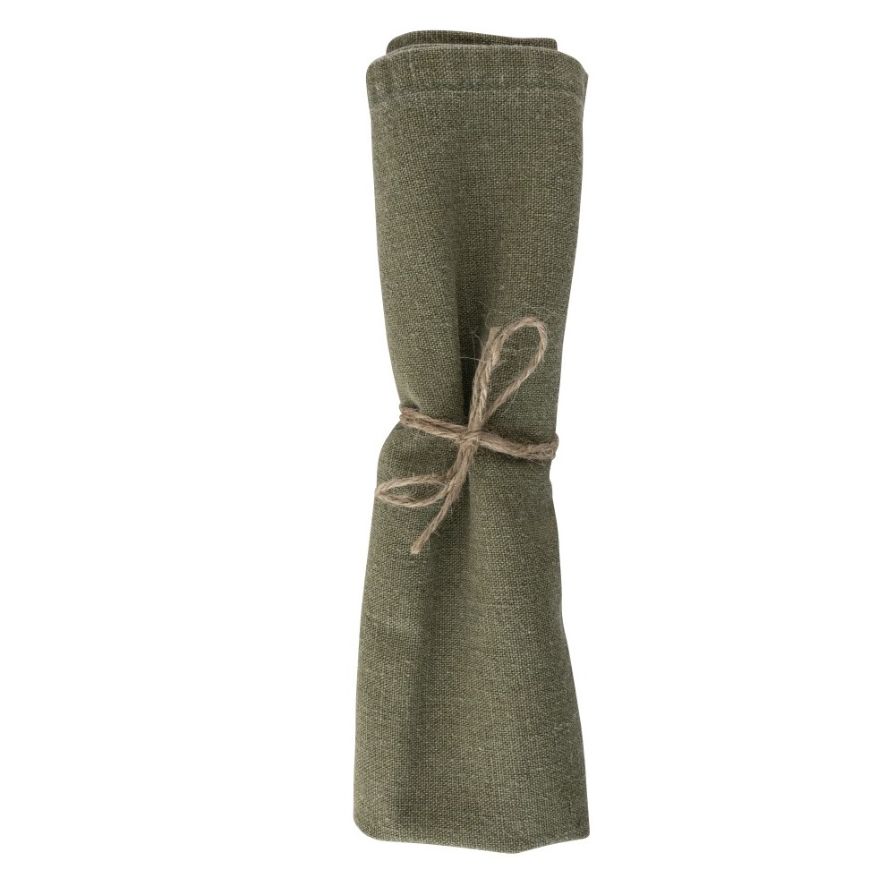 Πετσέτα Φαγητού 45x45cm Wild Clematis Sage Solid Green Kitchen Linen Laura Ashley LA183150 - 2