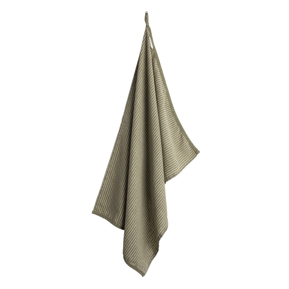 Πετσέτα Τσαγιού 70x50cm Classic Stripe Green Kitchen Linen Laura Ashley LA183152 - 2