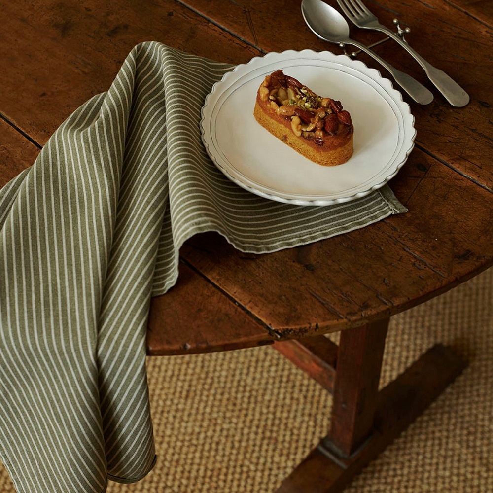 Πετσέτα Τσαγιού 70x50cm Classic Stripe Green Kitchen Linen Laura Ashley LA183152 - 5