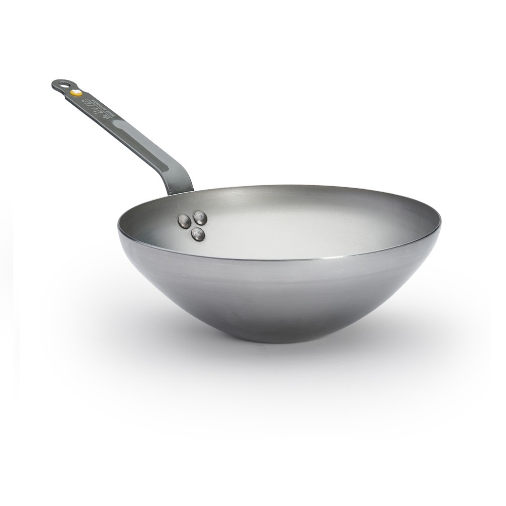 Γουόκ - Wok Ατσάλινο Φ28xH10cm Induction Mineral B De Buyer 5618.28 - 2