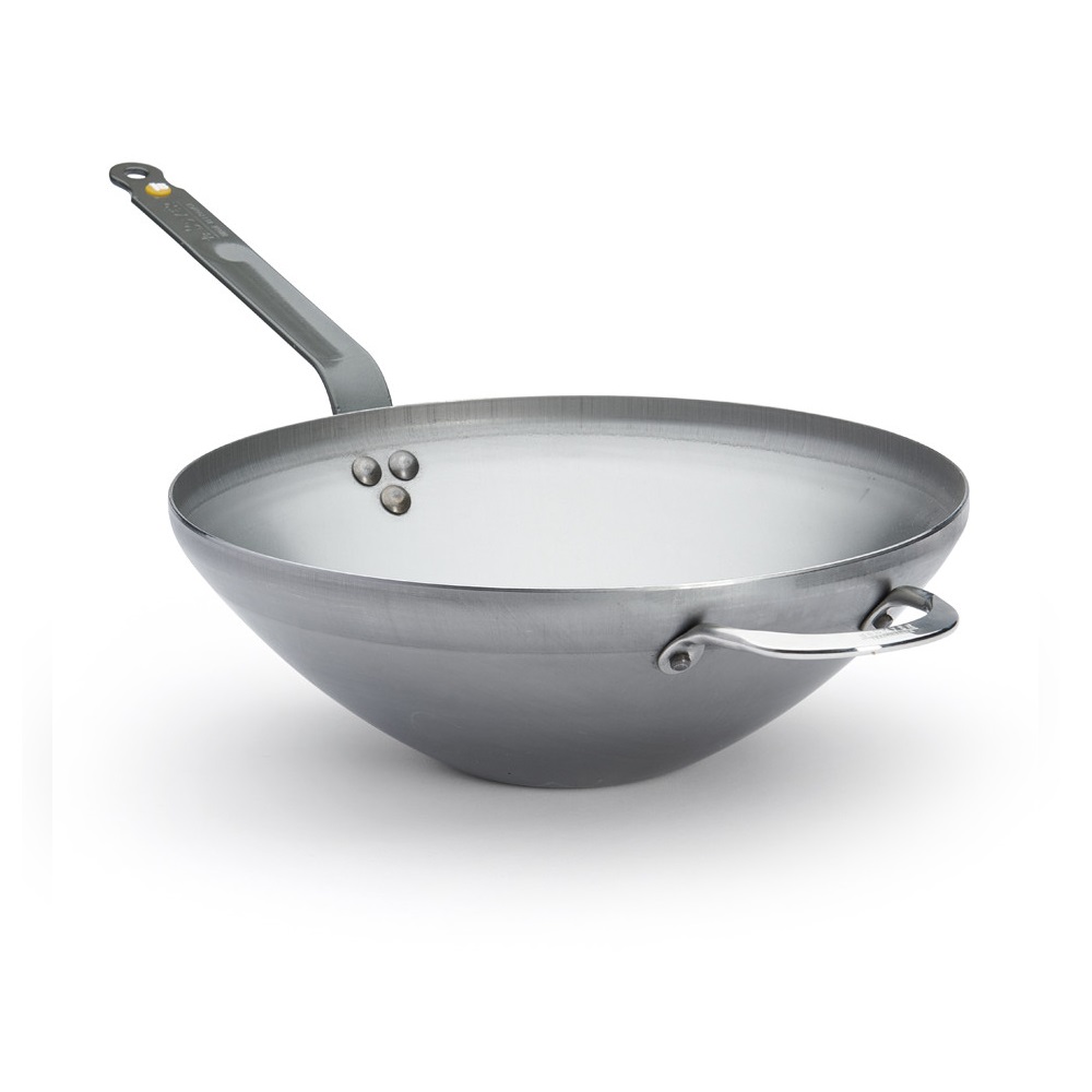 Γουόκ - Wok Ατσάλινο Φ32xH10cm Induction Mineral B De Buyer 5618.32 - 2