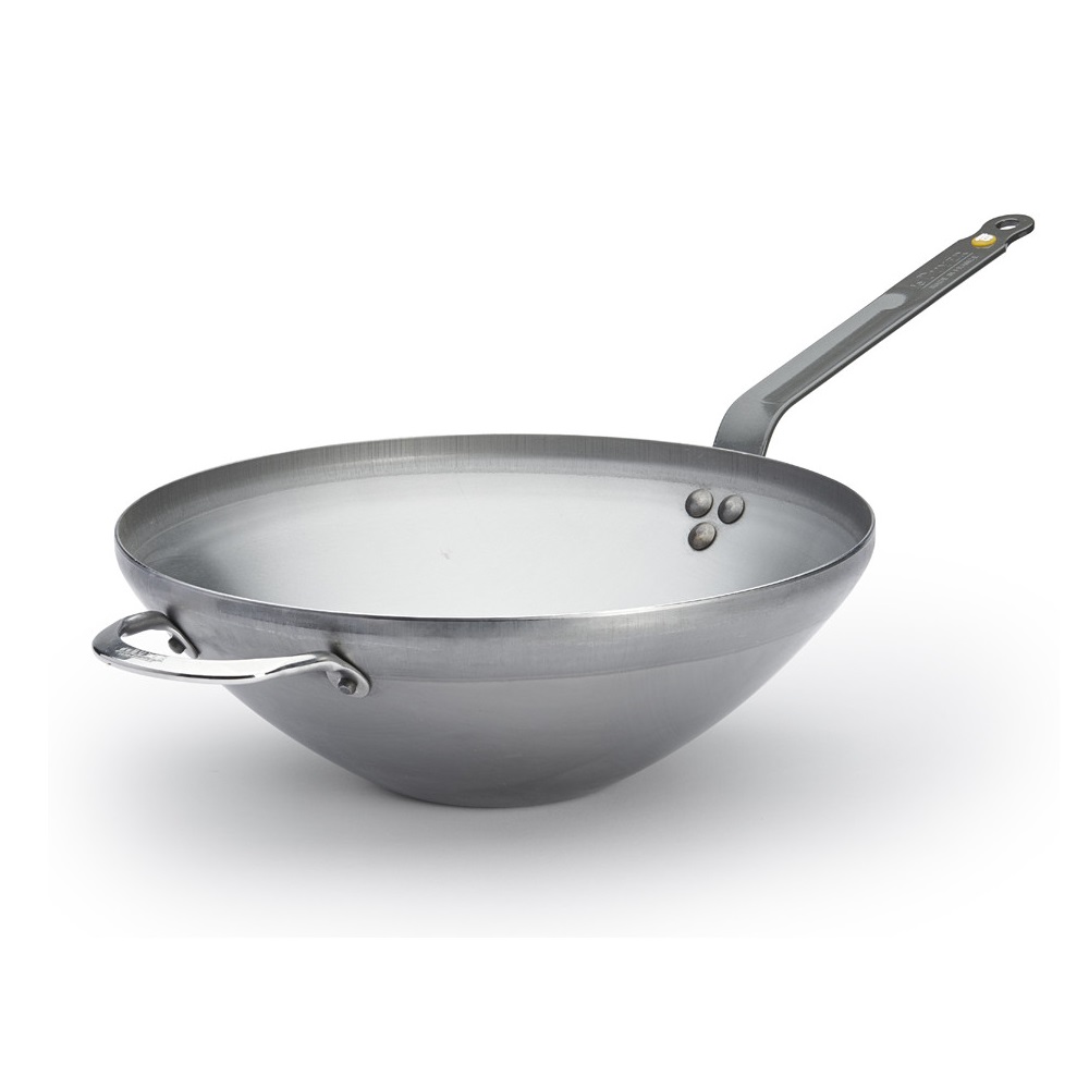 Γουόκ - Wok Ατσάλινο Φ32xH10cm Induction Mineral B De Buyer 5618.32 - 5