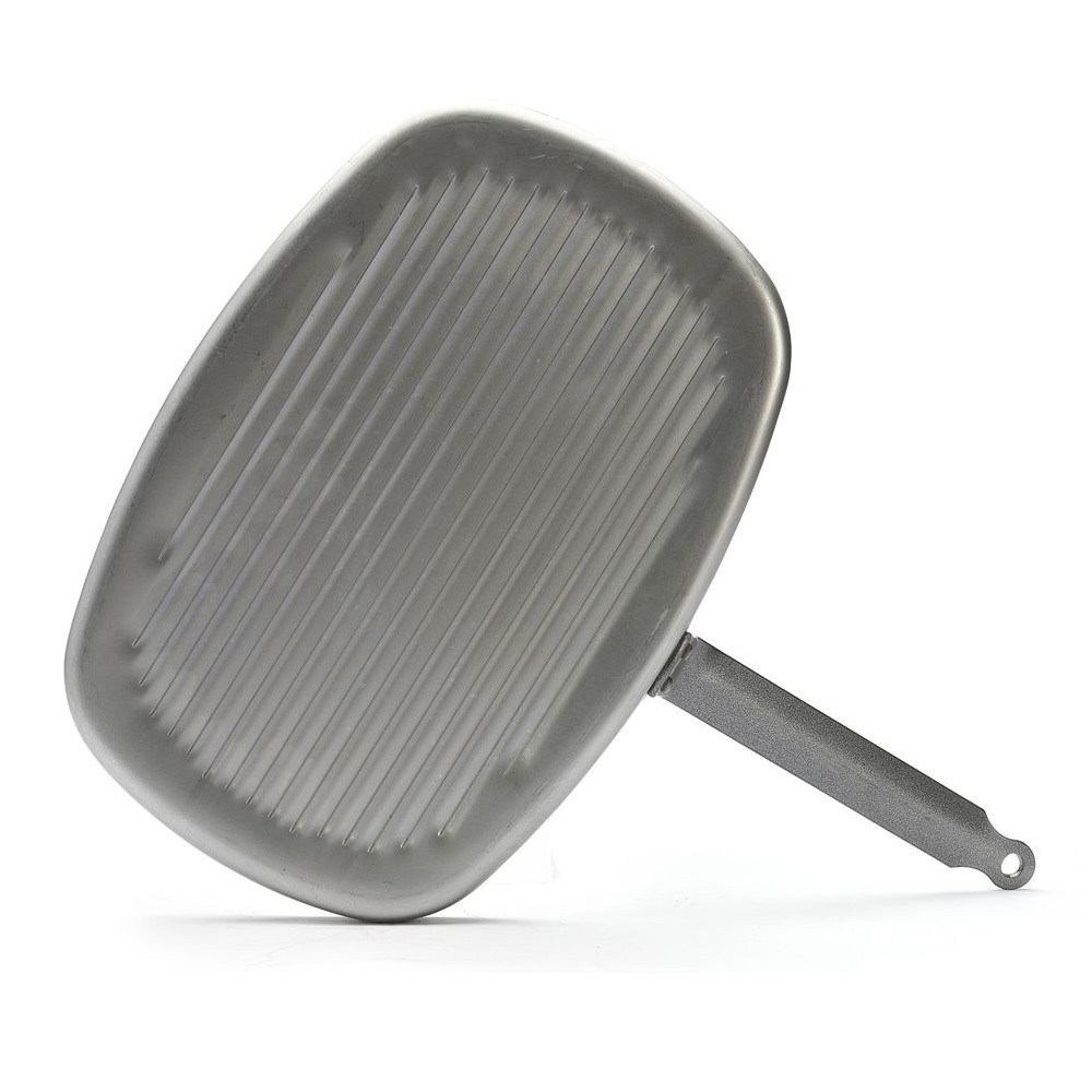 Τηγάνι Ορθογώνιο Grill Ατσάλινο 38x25,5xH2cm Induction Carbone Plus De Buyer 5540.38 - 4