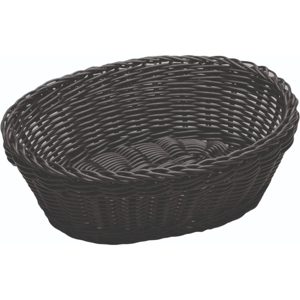 Ψωμιέρα Rattan Μαύρη Οβάλ 23x17x8cm Gtsa 76-2013 - 