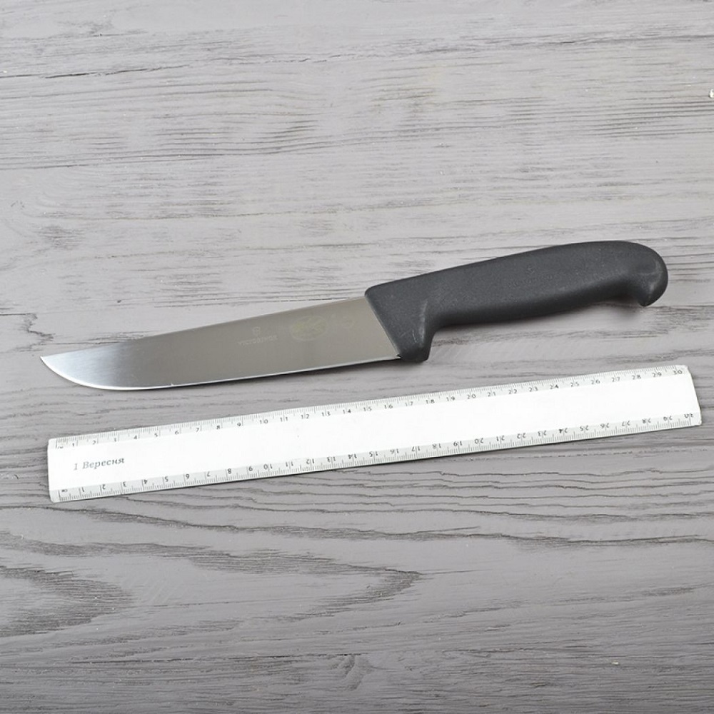 Μαχαίρι Κρέατος 18cm Ανοξείδωτο Μαύρη Λαβή Fibrox Victorinox 5.5203.18 - 3