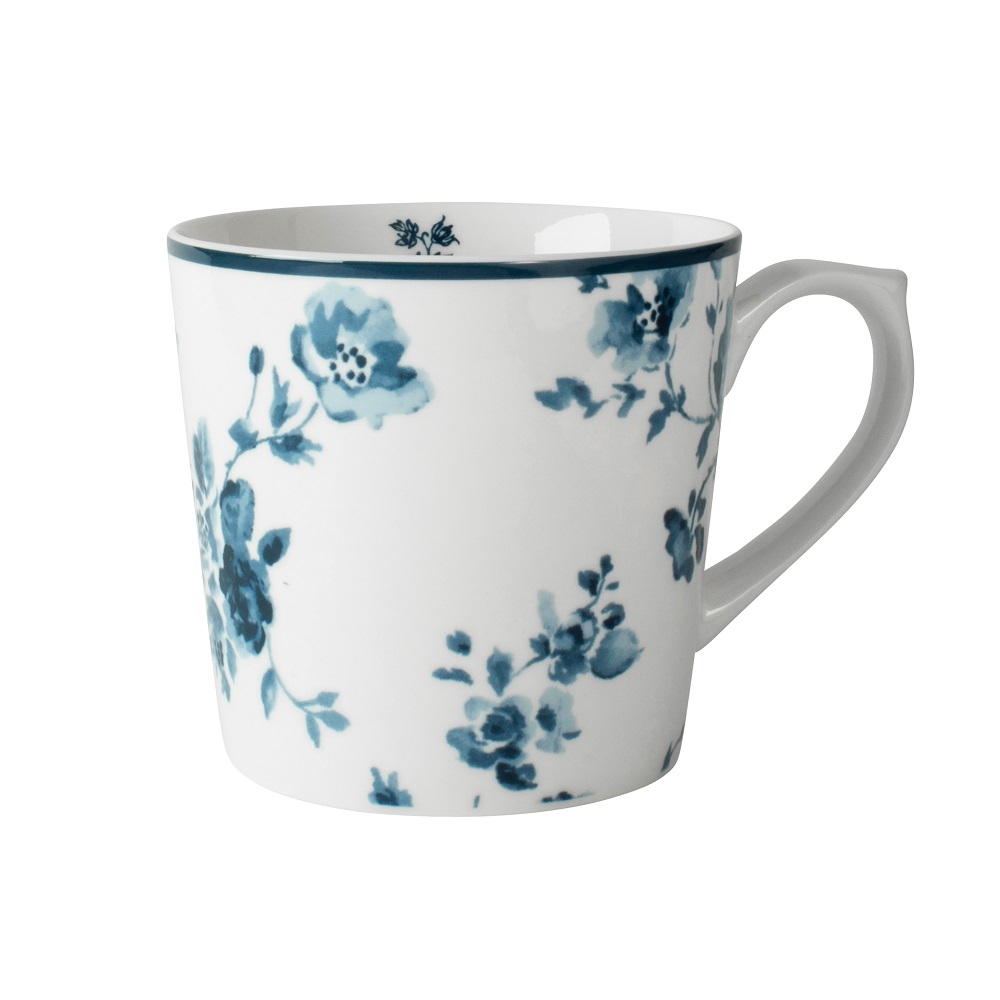 Κούπα Πορσελάνης XL 540ml Λευκή – Μπλε China Rose Blueprint Laura Ashley LA183196 - 