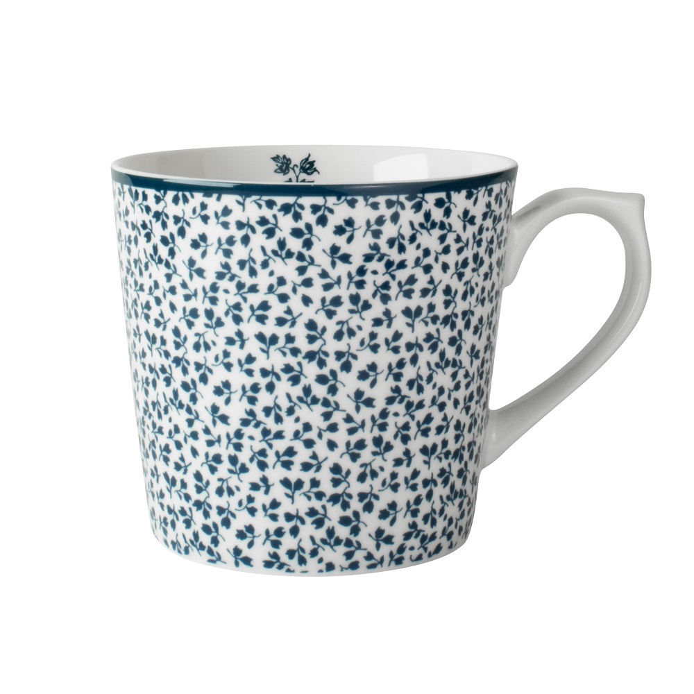 Κούπα Πορσελάνης XL 540ml Λευκή – Μπλε Floris Blueprint Laura Ashley LA183198 - 
