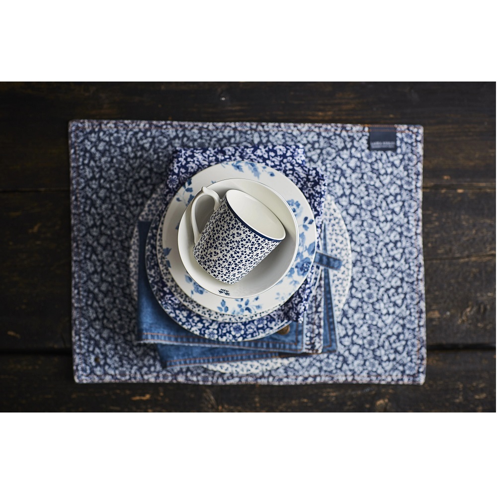 Κούπα Πορσελάνης XL 540ml Λευκή – Μπλε Floris Blueprint Laura Ashley LA183198 - 5