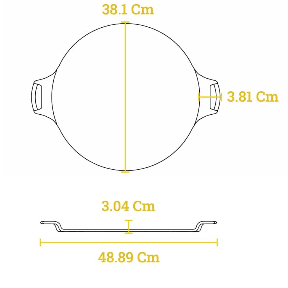 Βάση Για Pizza Μαντεμένια Φ38,1cm Lodge BW15PP - 4