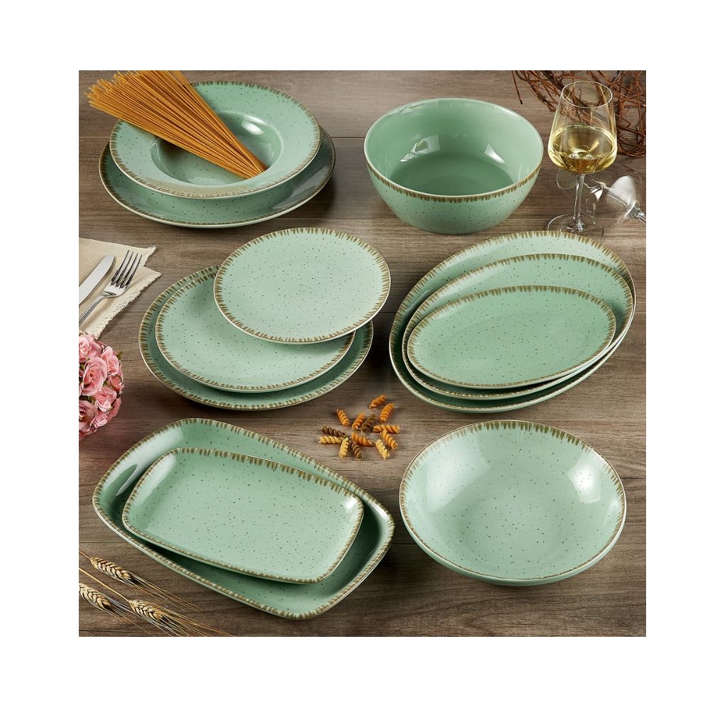 Πιάτο Πορσελάνης Ρηχό 17cm Pistachio Dot 0752036 - 3