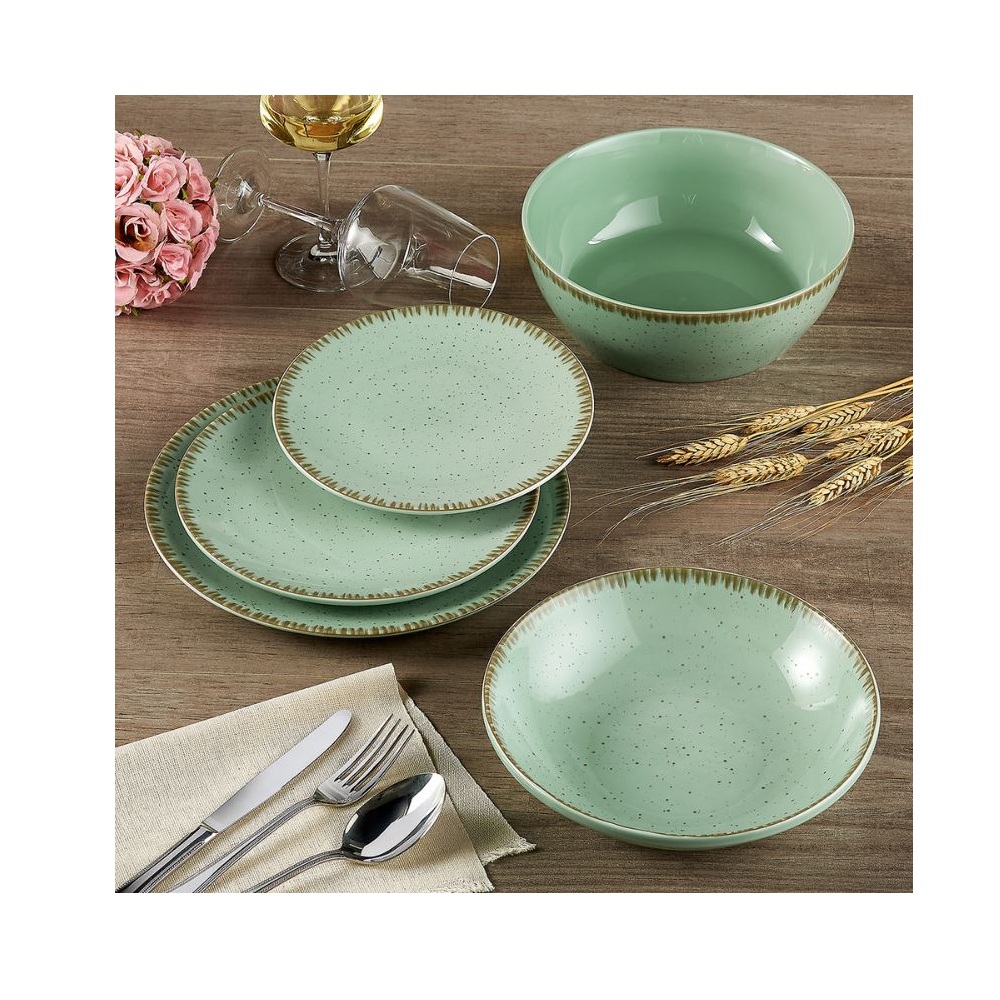 Πιάτο Πορσελάνης Ρηχό 17cm Pistachio Dot 0752036 - 4